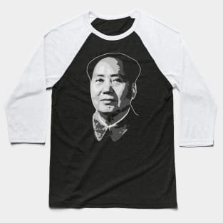 Mao Black and White Baseball T-Shirt